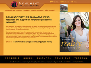 Monument Collegiate Housing Website