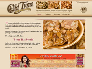 Old Tyme Candies Web Site