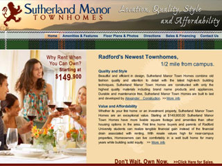 Sutherland Manor Web Site